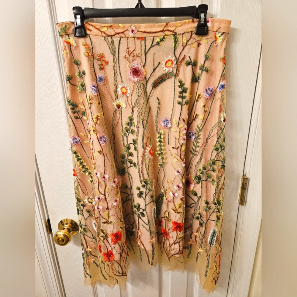 Eva Franco Anthropologie Waverly Garden Skirt